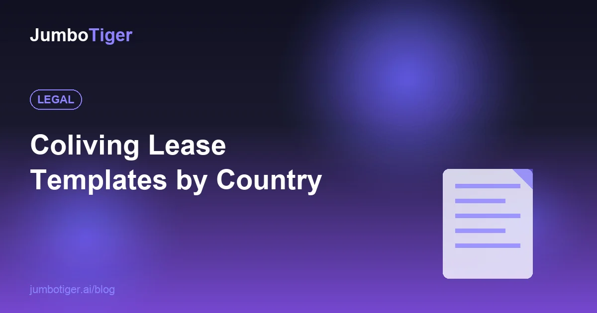 Coliving Lease Templates: Legal Structures by Country (2026 Guide)