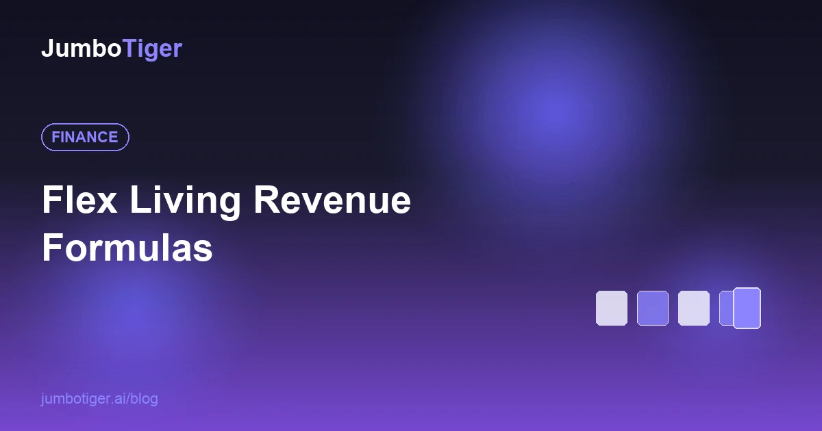 Flex Living Revenue Formulas: ADR, RevPAR, GOPPAR Math Explained